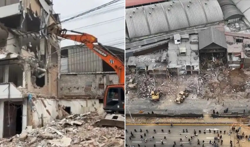 Demuelen construcciones ocupadas por más de 20 años en la Carretera Central para ampliar avenida Nicolás Ayllón