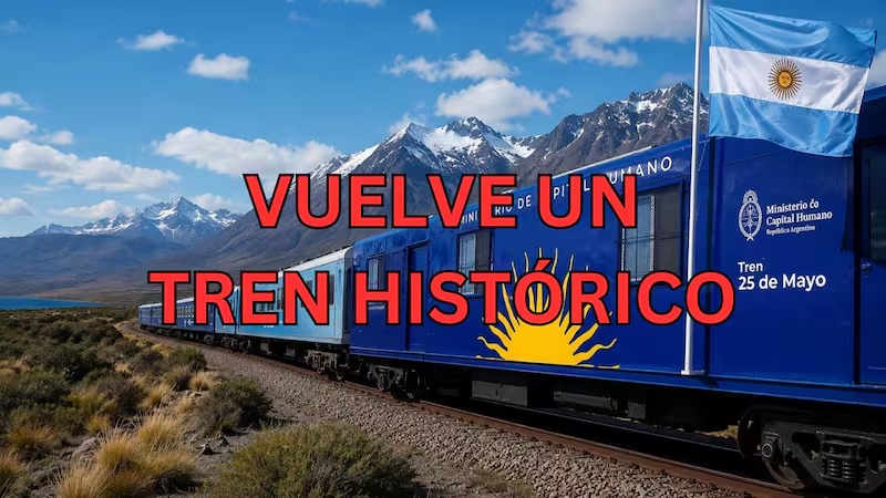 Tras años de abandono, vuelve un tren histórico que recorrerá el país con servicio gratuito